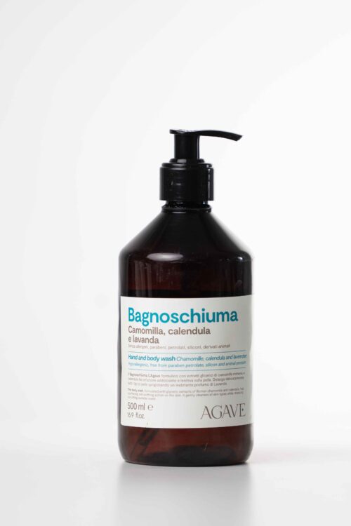 gel doccia all'agave con camomilla, calendula e lavanda