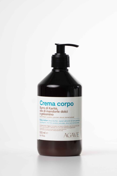 Crema corpo ai fiori di agave da 500 ml con burro di karité, olio di mandorle e gelsomino