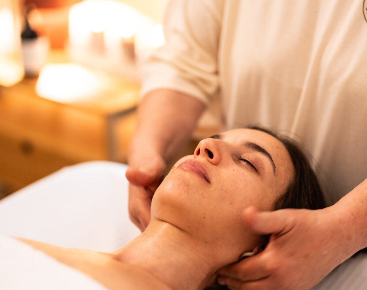 head massage with our cream