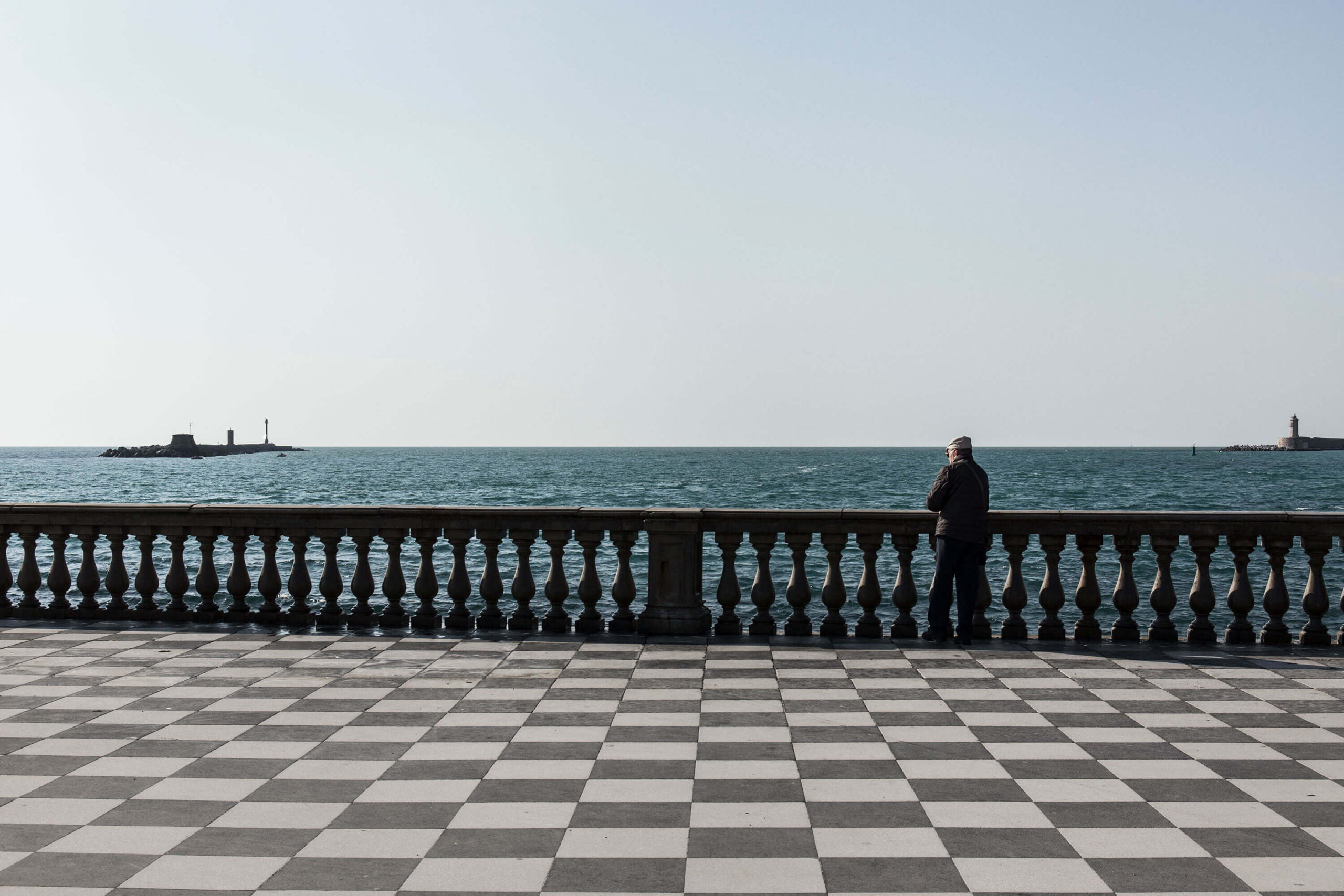 sea view from mascagni terrace in livorno