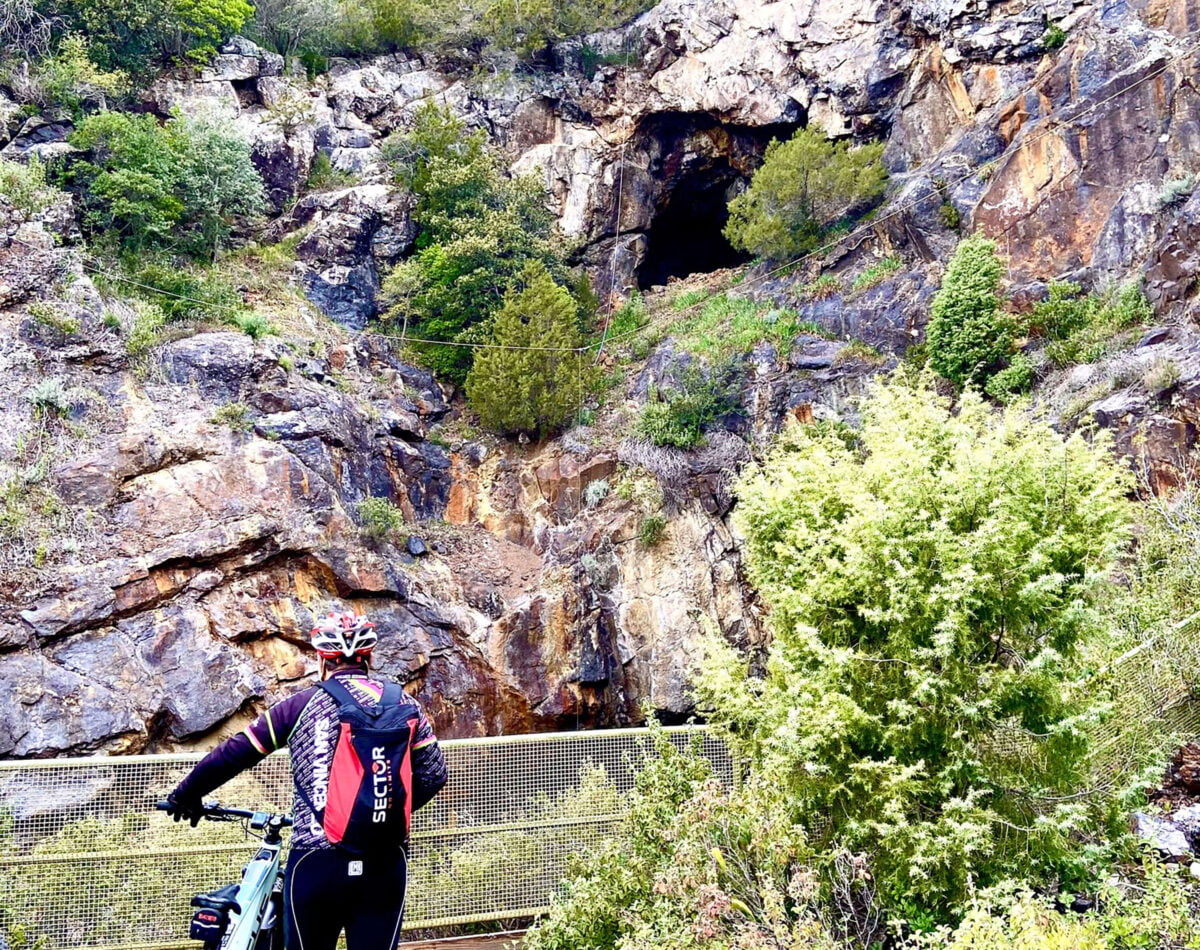 bike trial on the tuscan hills