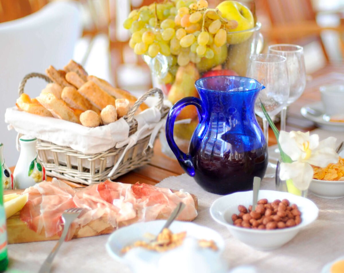 breakfast with freshj fruits and cereals in san vincenzo