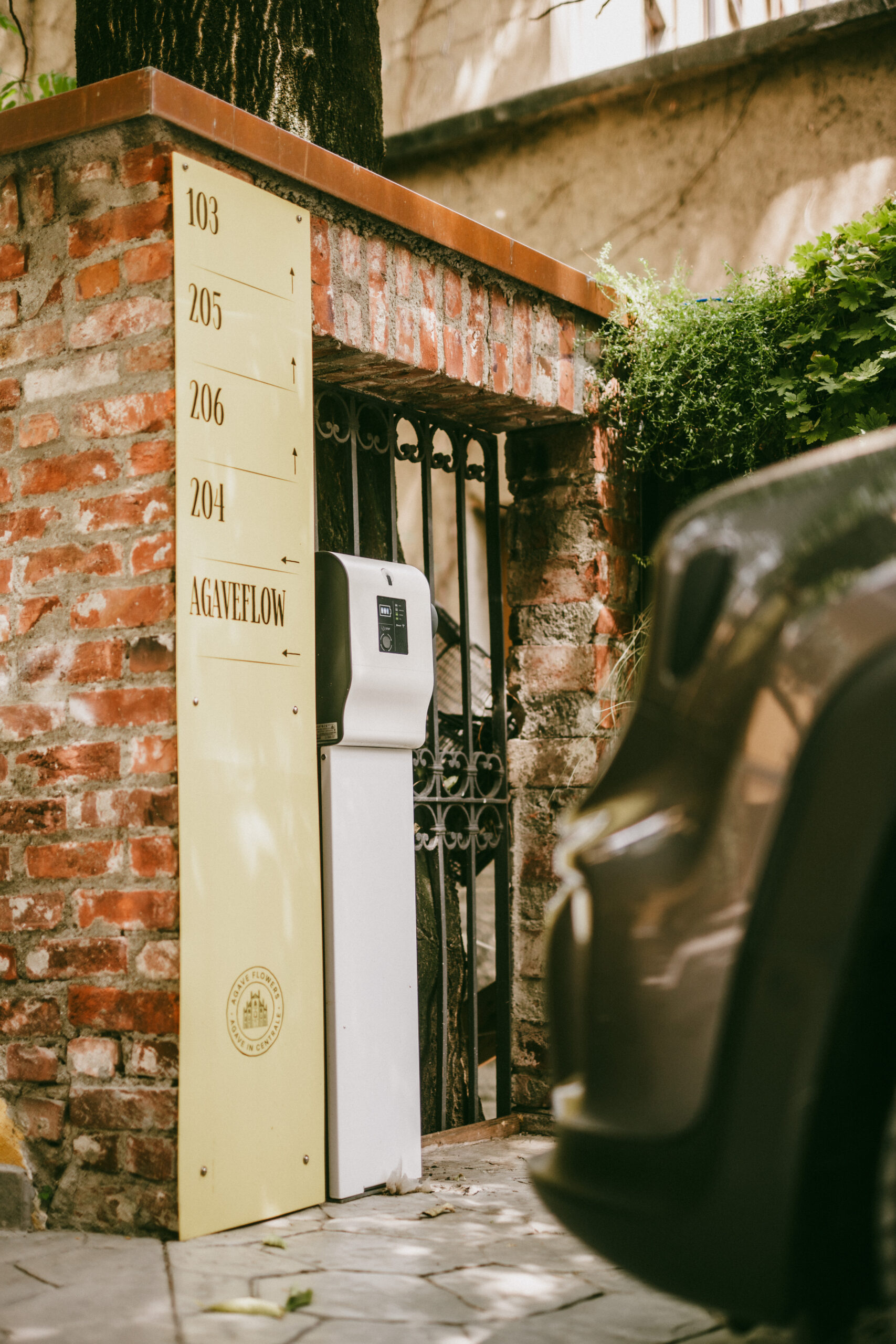 electric charging station in hotel milano