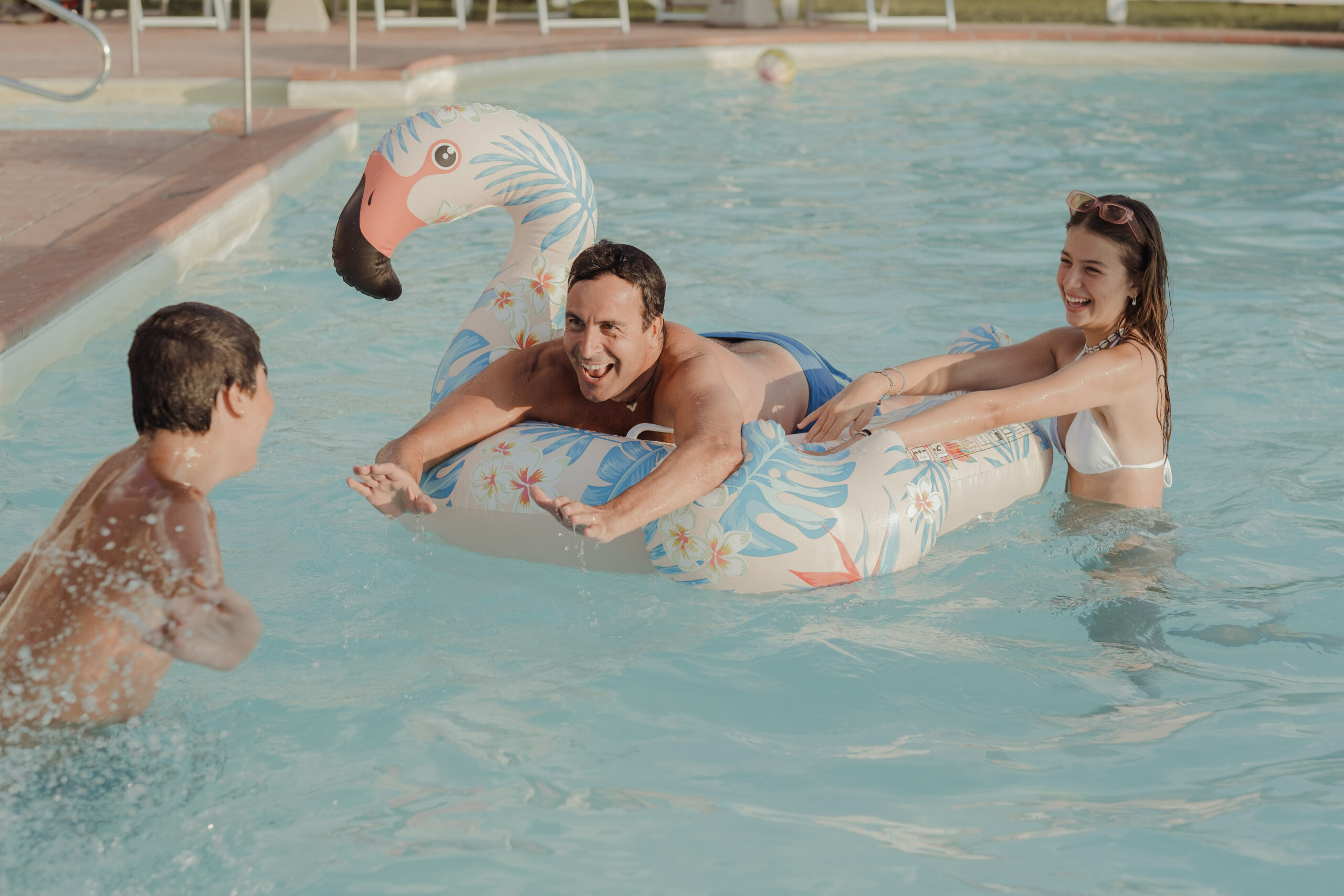 Outdoor pool for families in Podere L'Agave